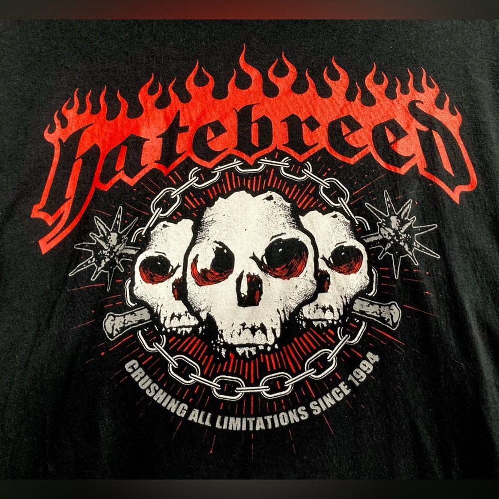 HATEBREED 20 YEARS OF PERSEVERANCE T-shirt Crushing All Limitations Since 1994